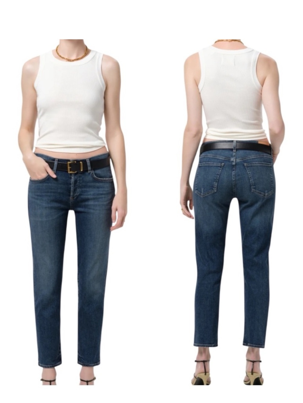 Citizens Of Humanity Emerson Slim Boyfriend Jeans Cropped COH Denim Womens 29